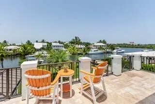 a view of yard from outdoor seating