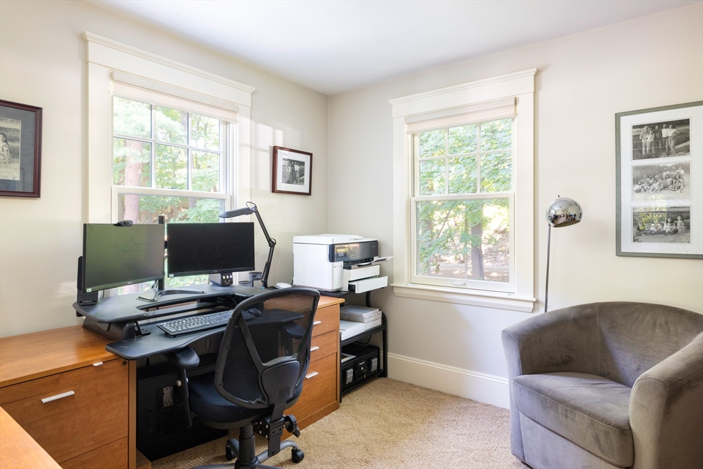 160 Allen Avenue Newton, MA 02468 - Photo 14 of 19 a view of a workspace with a window and workspace