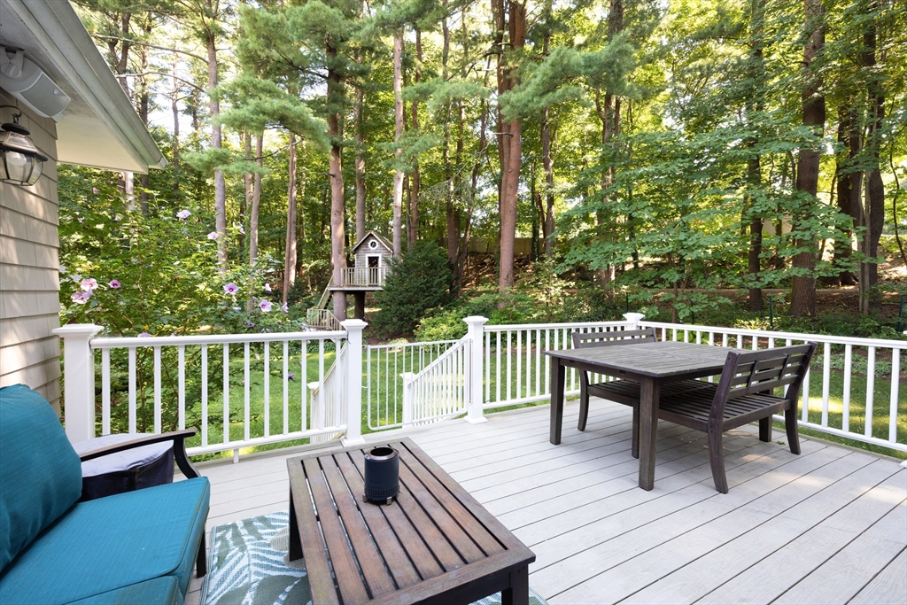 160 Allen Avenue Newton, MA 02468 - Photo 18 of 19 a view of a deck with furniture and a yard