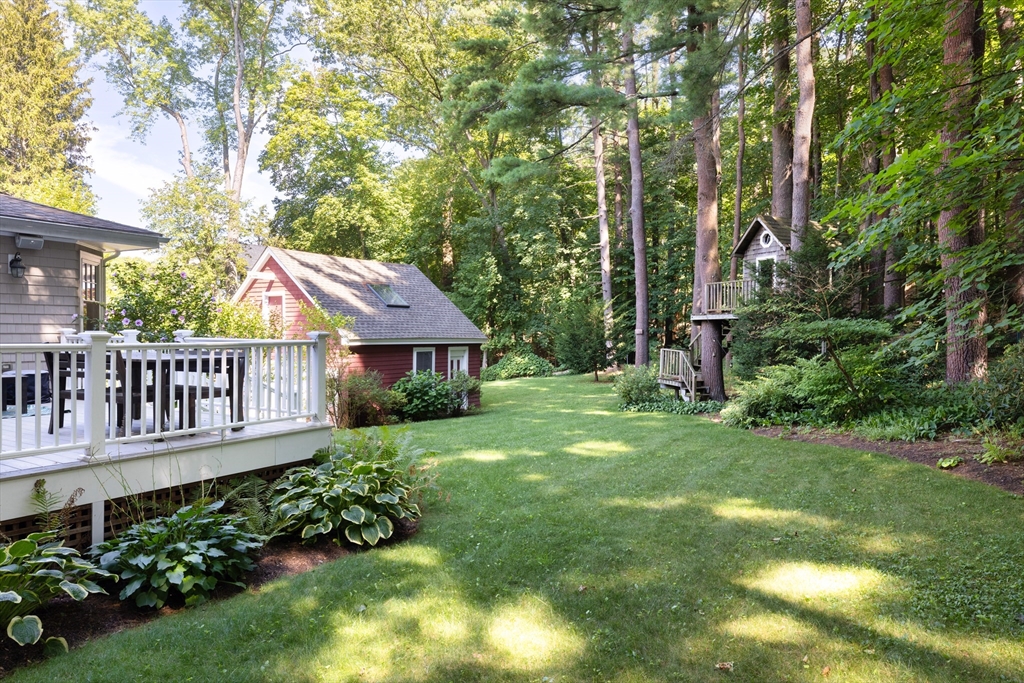 160 Allen Avenue Newton, MA 02468 - Photo 19 of 19 a view of a house with a small yard and deck