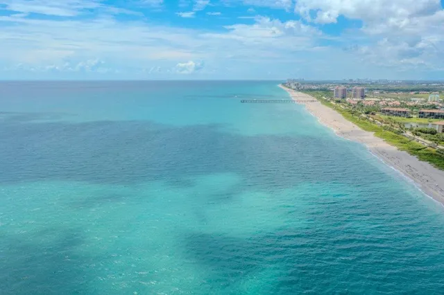 a view of an ocean beach