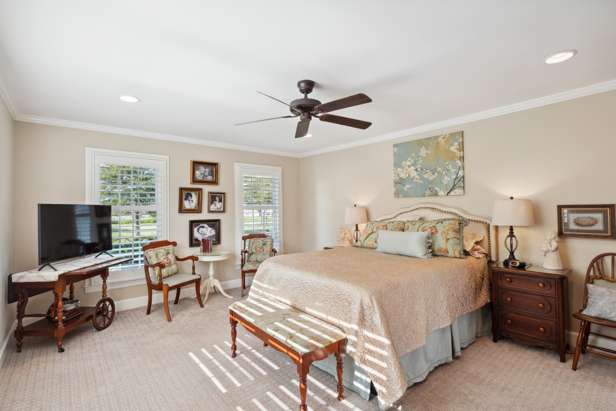 5013 Baker Road Murfreesboro, TN 37129 - Photo 25 of 55 a bedroom with a bed and a flat screen tv