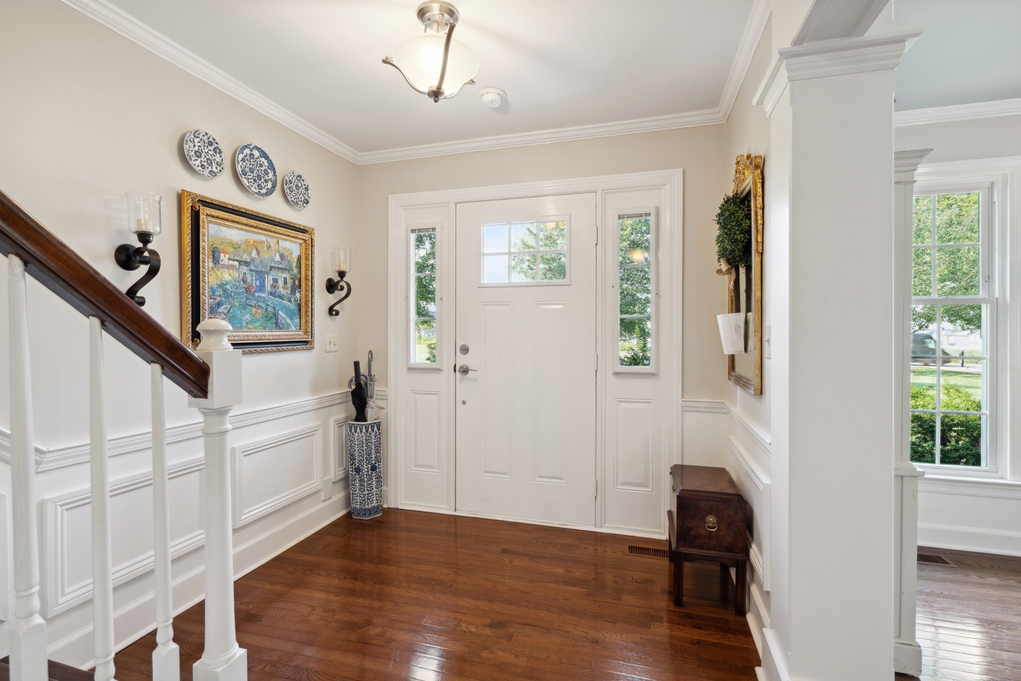 5013 Baker Road Murfreesboro, TN 37129 - Photo 10 of 55 a view of a hallway with wooden floor and workspace