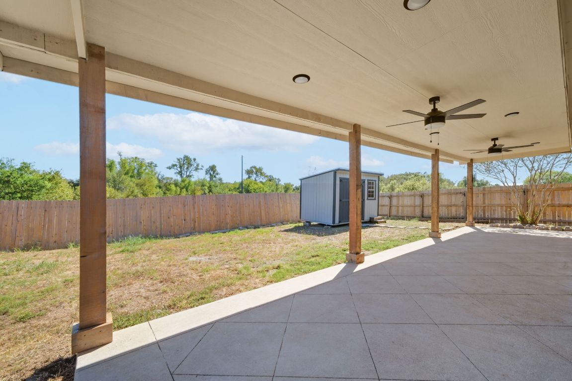 18153 Basket Flower Bend Elgin, TX 78621 - Photo 28 of 35 a view of a backyard