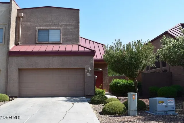 a front view of a house