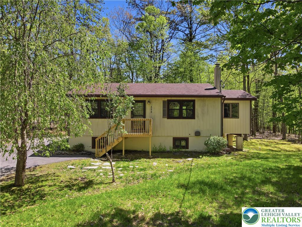 505 Chipmunk Road Bushkill, PA 18324 - Photo 2 of 46 a view of a house with backyard