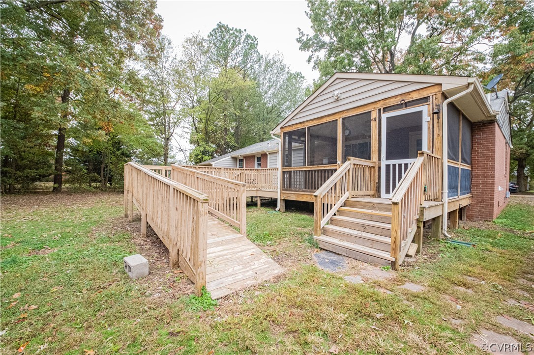 5515 Coxson Road Henrico, VA 23231 - Photo 21 of 45 Rear Of Home Showing Ramp
