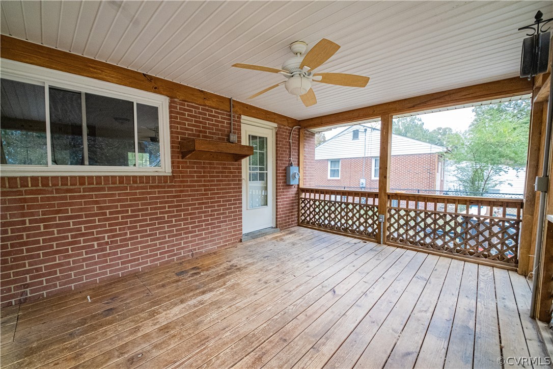 5515 Coxson Road Henrico, VA 23231 - Photo 6 of 45 Screened In Rear Porch With Ramp And Deck