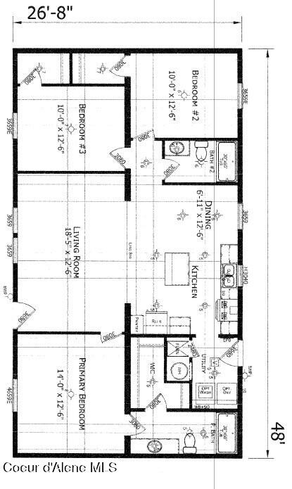 114 Finley Loop Kingston, ID 83839 - Photo 16 of 16 Floorplan for Edge