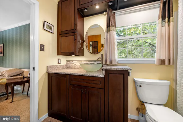 a view of a bedroom with a natural light