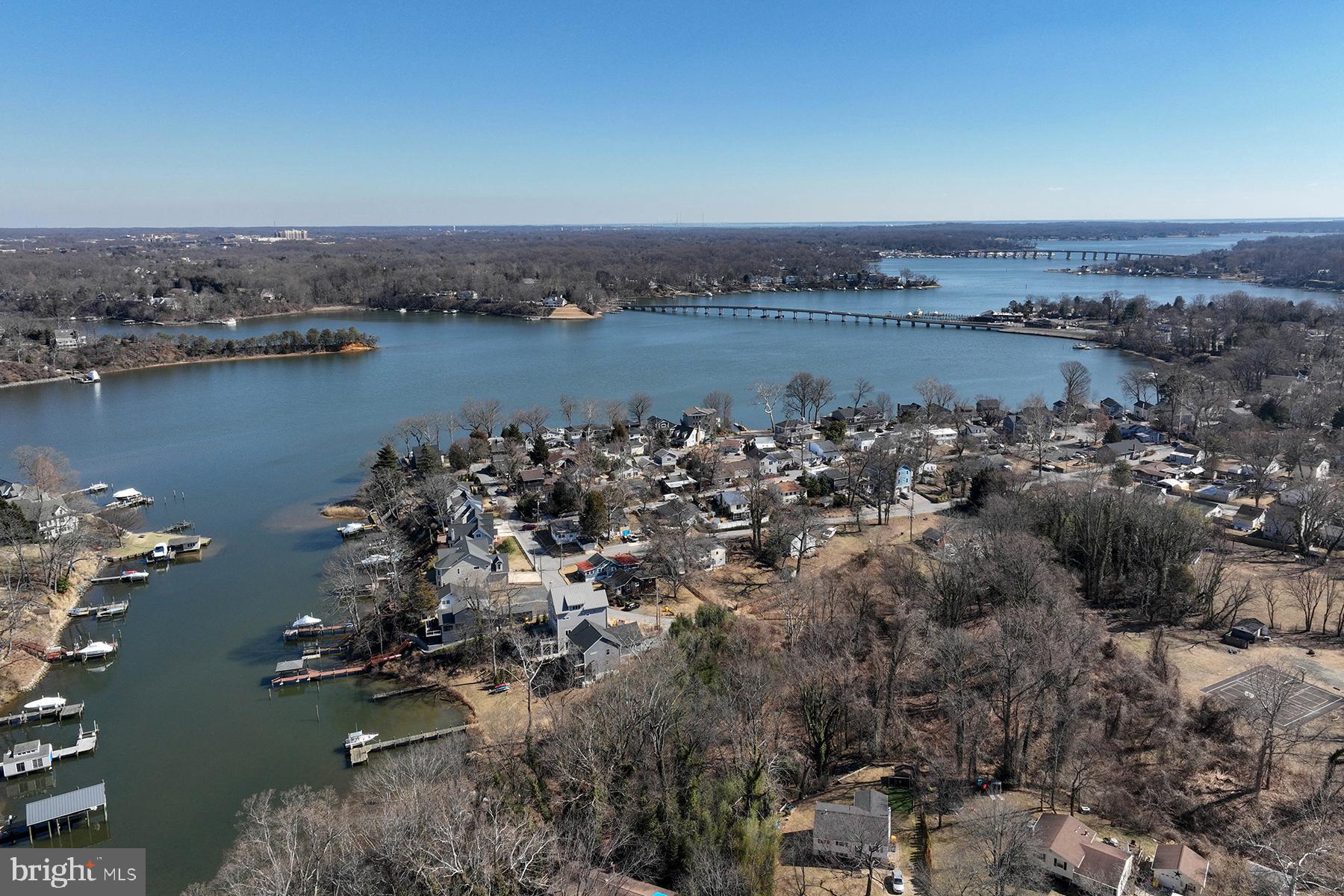 315 Cove Road Riva, MD 21140 - Photo 35 of 38 an aerial view of a city with lots of residential buildings