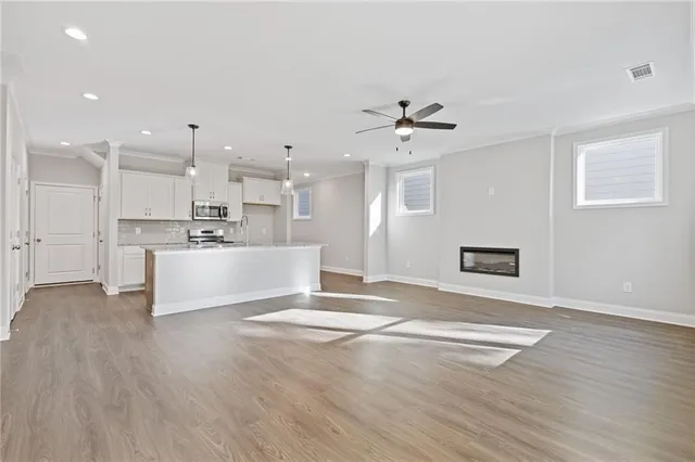 a view of an empty room