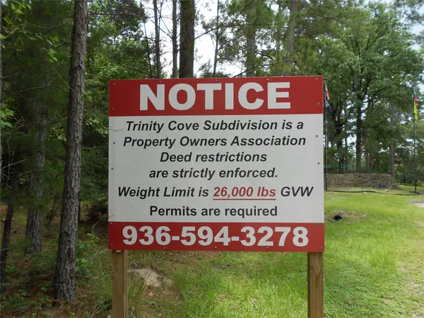 a sign on the side of the road