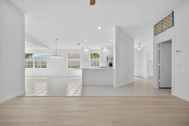 a view of an entrance of the building