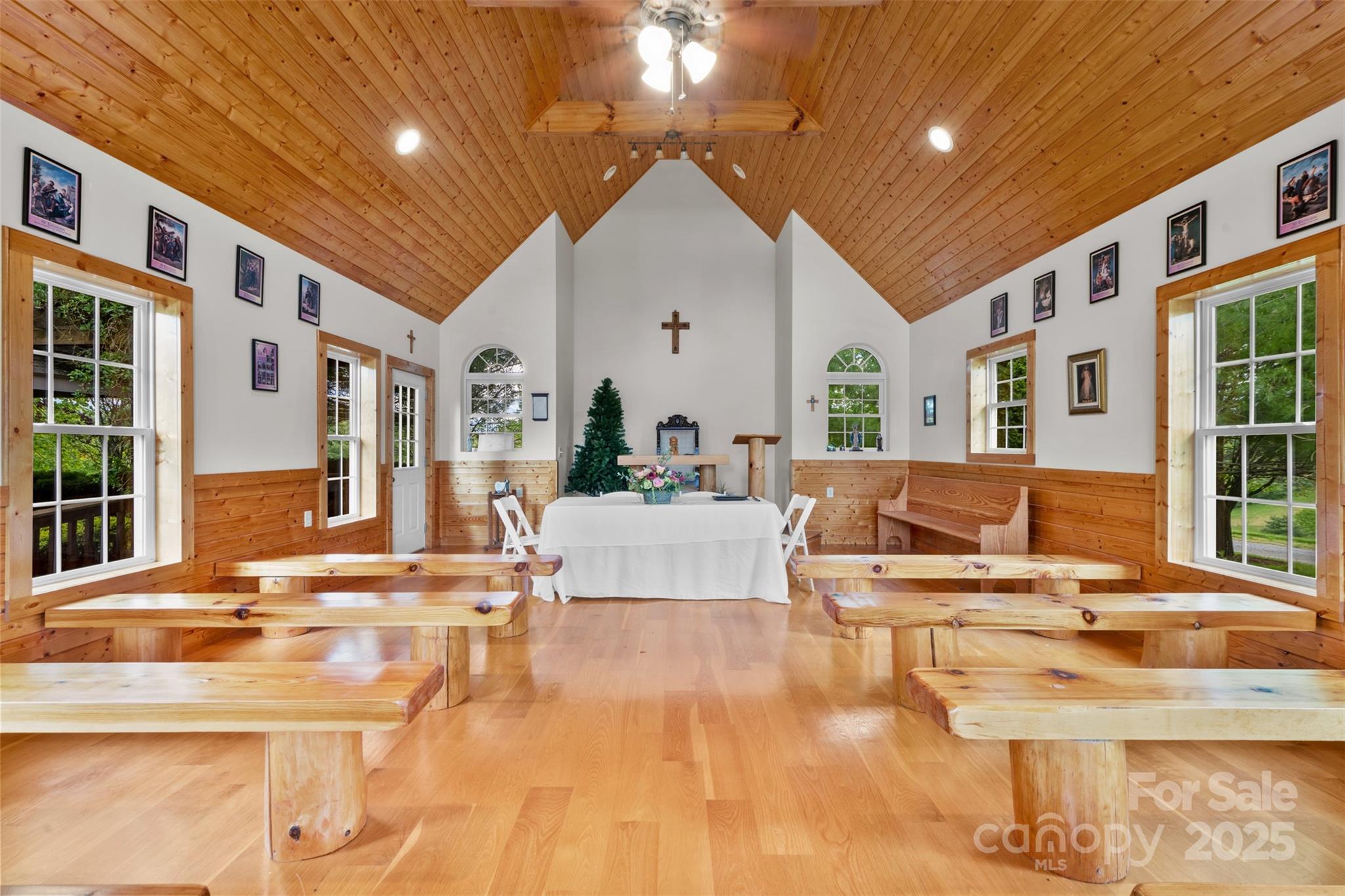 29 Pond View Lane, Unit 29 Sparta, NC 28675 - Photo 23 of 30 a living room with fireplace furniture and a large window