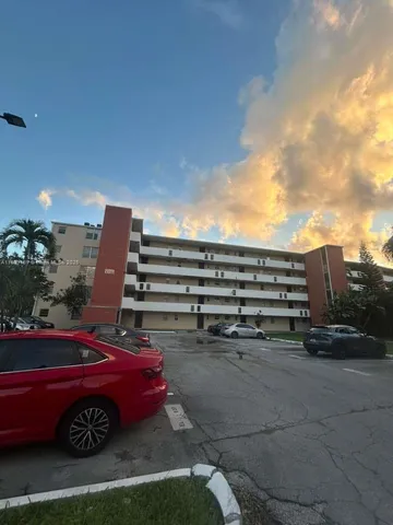 a view of car parked