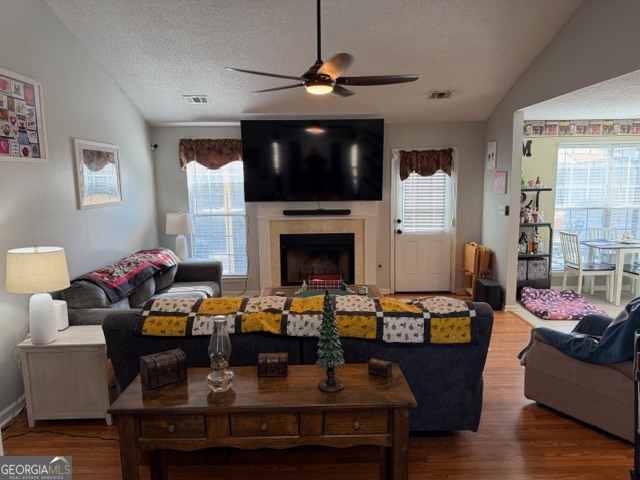 104 Tyler Court Macon, GA 31216 - Photo 14 of 33 a living room with furniture a flat screen tv and a fireplace