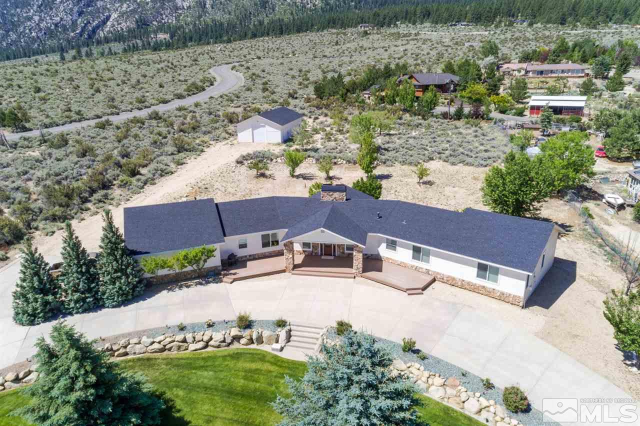796 Foothill Road Gardnerville, NV 89460 - Photo 11 of 38 an aerial view of residential houses with outdoor space