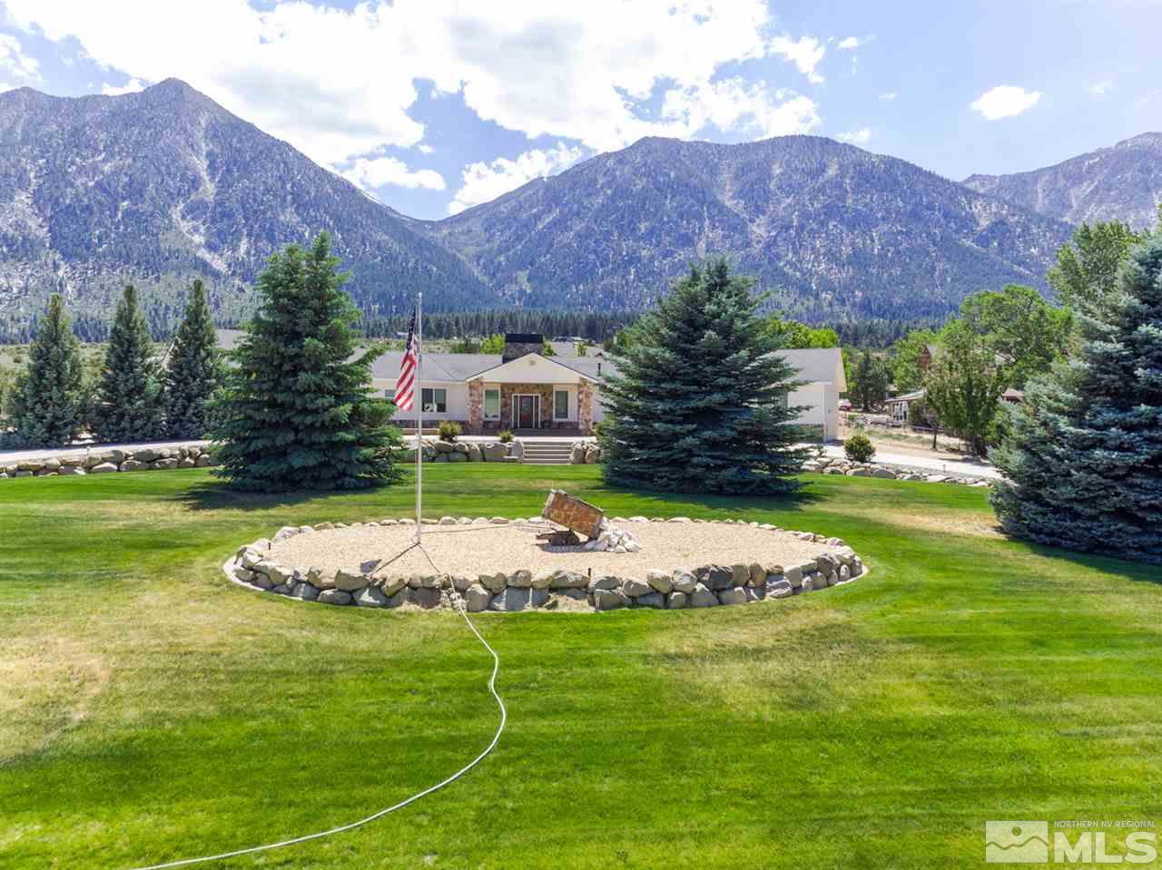 796 Foothill Road Gardnerville, NV 89460 - Photo 17 of 38 a view of a house with a big yard