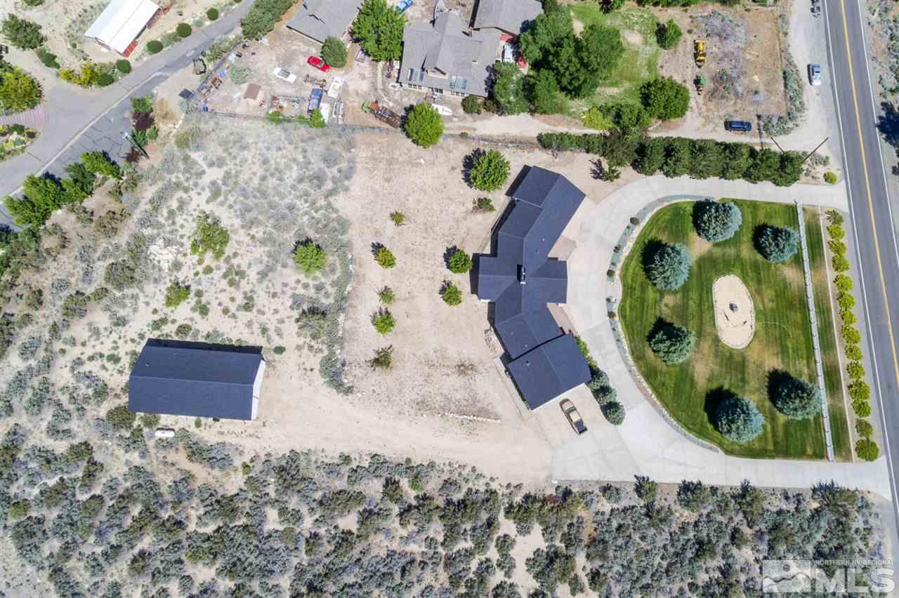 796 Foothill Road Gardnerville, NV 89460 - Photo 6 of 38 an aerial view of a house with a yard