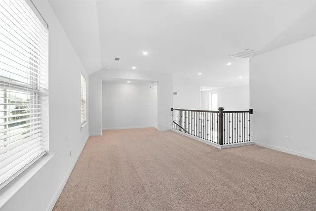 a view of an entryway with a window