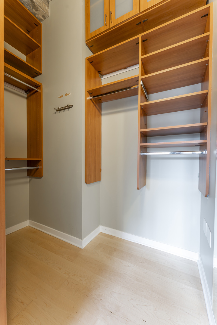 1910 South Indiana Avenue, Unit 421 Chicago, IL 60616 - Photo 13 of 28 a view of walk in closet with empty racks