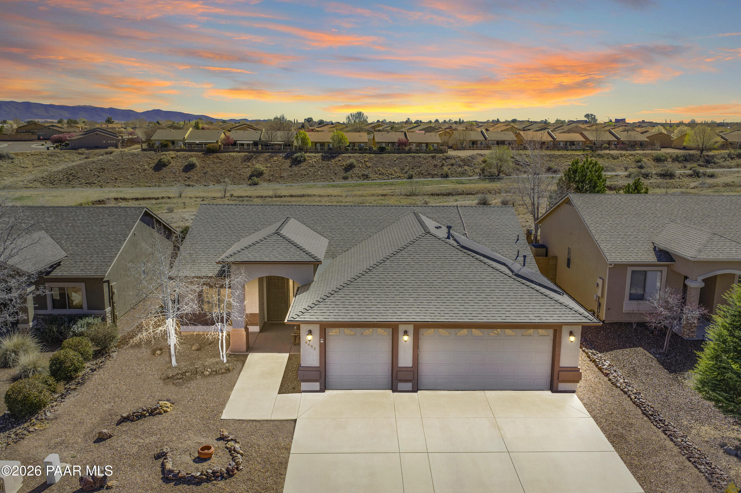 4457 Harwick Road Prescott Valley, AZ 86314 - Photo 1 of 46 Twilight- Front