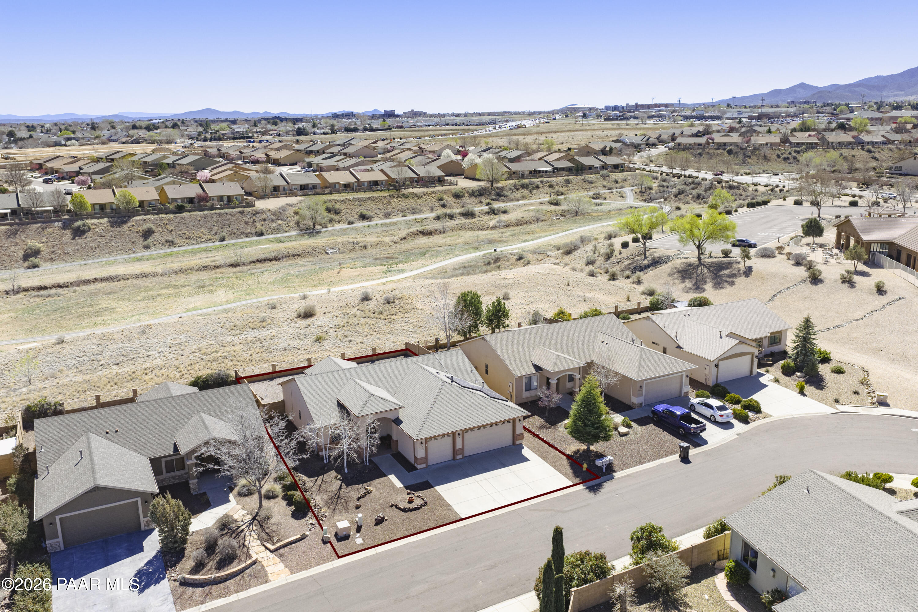 4457 Harwick Road Prescott Valley, AZ 86314 - Photo 6 of 46 Aerial Overview 4