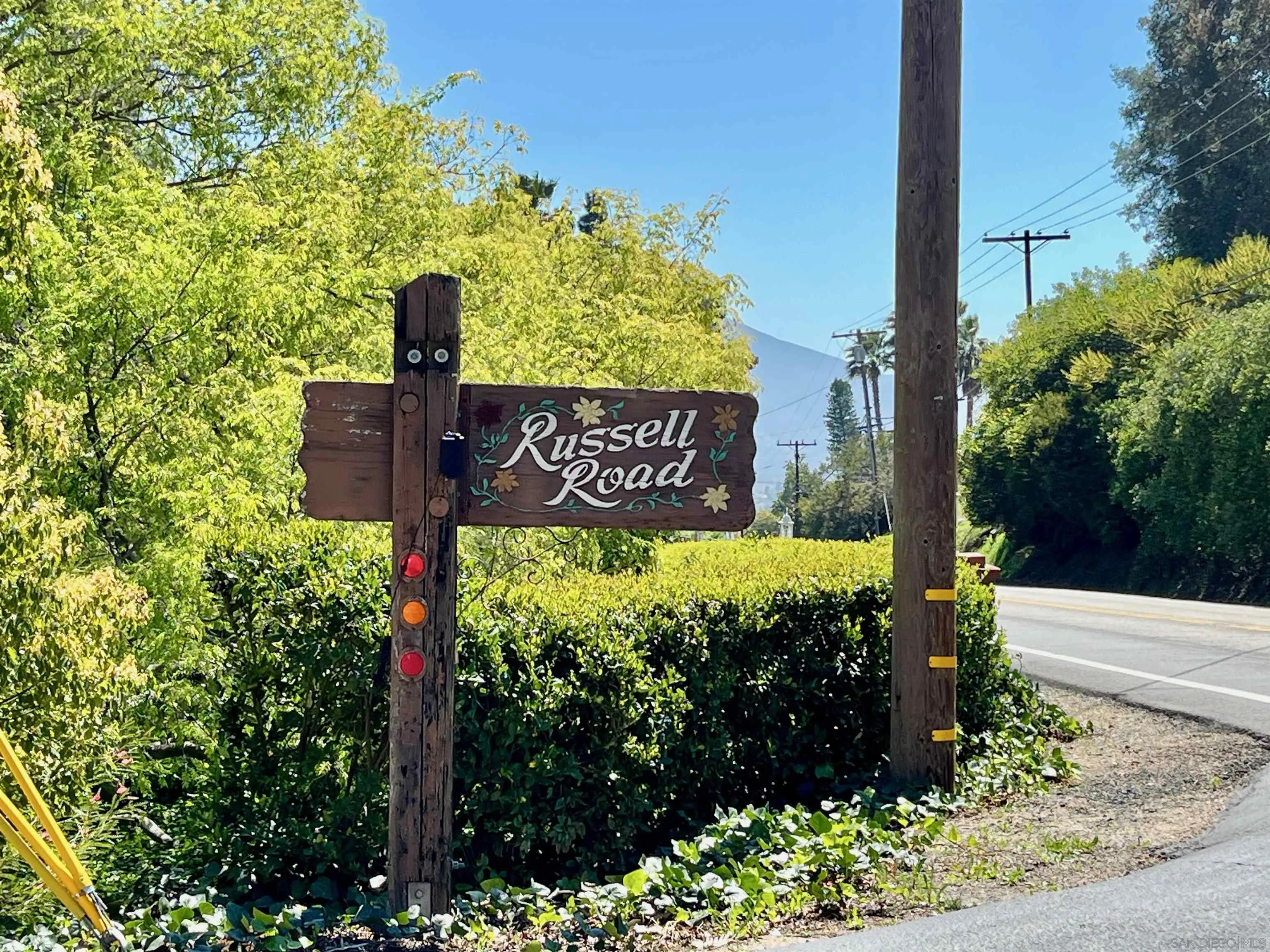 10446 Russell Road La Mesa, CA 91941 - Photo 75 of 75 a sign on the side of the road