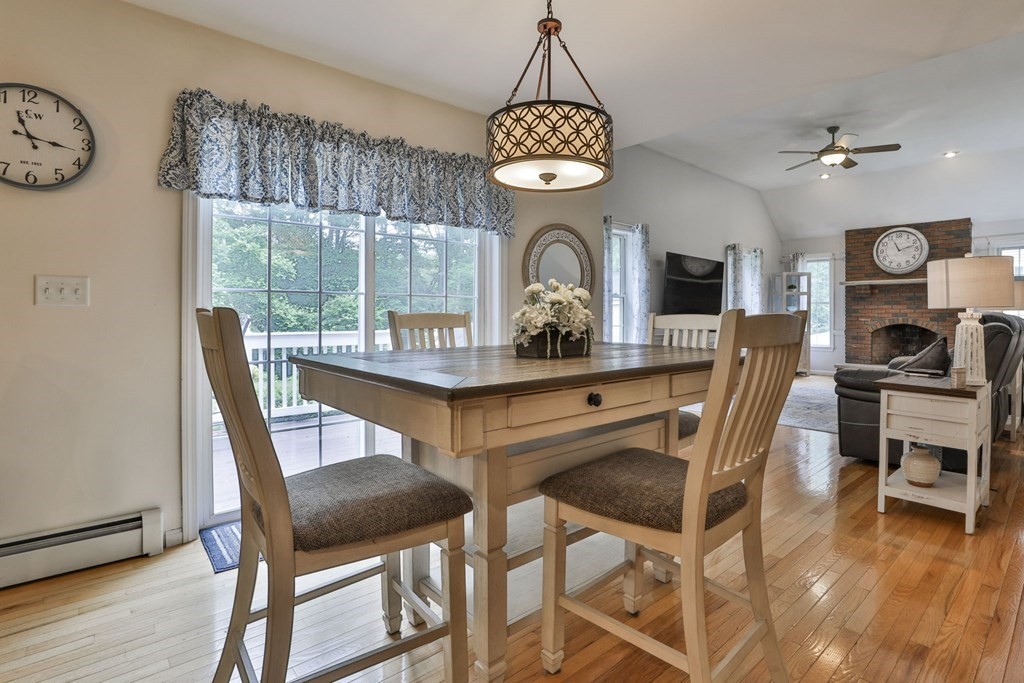 5 Hancock Road Windham, NH 03087 - Photo 9 of 41 a dining room with furniture a chandelier and wooden floor