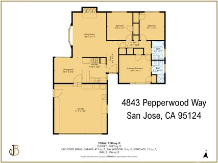 $1,675,000 | 4843 Pepperwood Way, San Jose, CA 95124