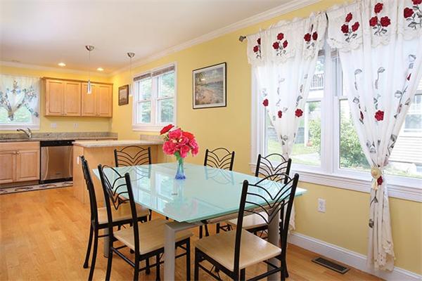1593 Centre Street Boston, MA 02132 - Photo 3 of 7 a view of a dining room with furniture and wooden floor