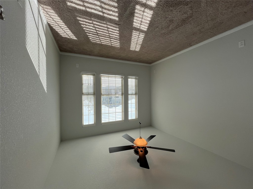 121 Red Granite Road Georgetown, TX 78633 - Photo 5 of 23 Carpeted downstairs room baseboards and ceiling fan