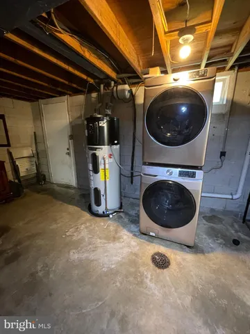 a view of a storage and utility room