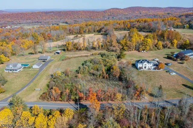 a view of a city with mountains in the background