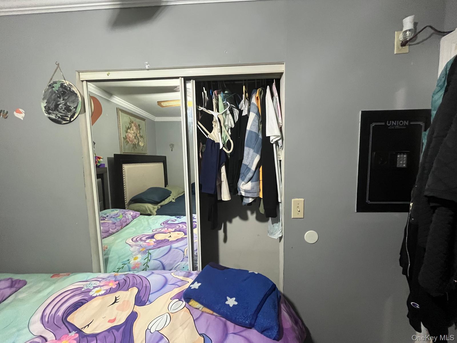 354 Beachview Street Copiague, NY 11726 - Photo 8 of 24 a view of walk in closet with clothes and shoes