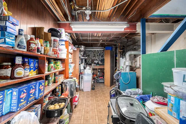 a view of storage and utility room