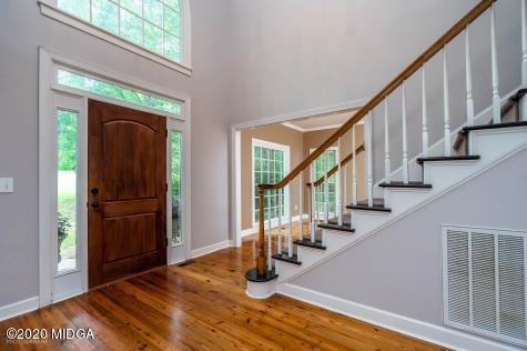 113 Hampton Ridge Road Macon, GA 31220 - Photo 2 of 29 a view of entryway and hall with wooden floor