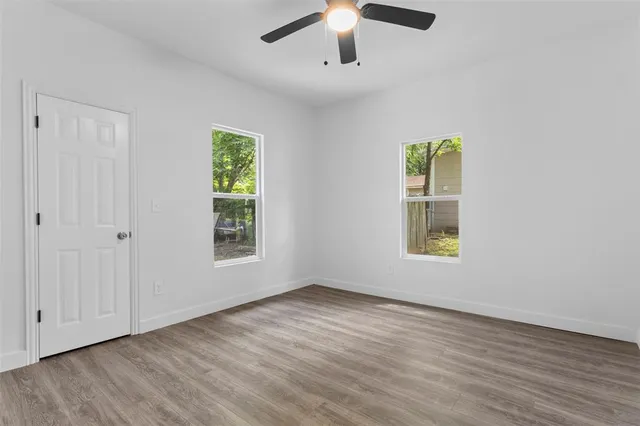wooden floor in an empty room