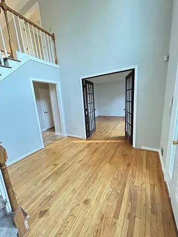 a view of an front door