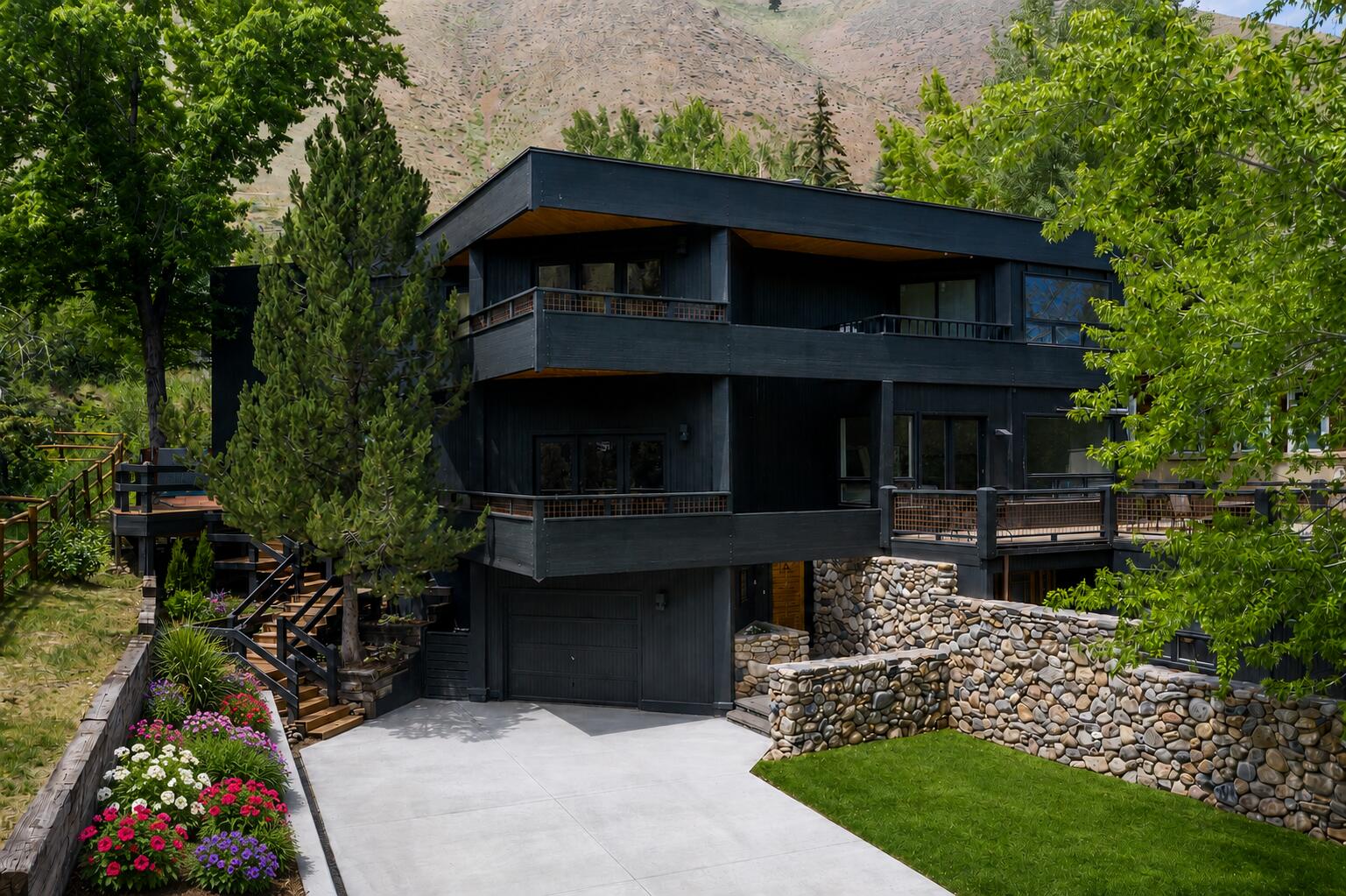 208 Georginia Road, Unit A Ketchum, ID 83340 - Photo 2 of 58 Landscape Retaining Wall