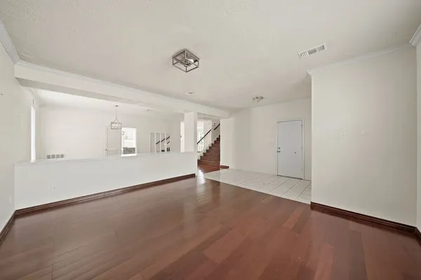 wooden floor in an empty room