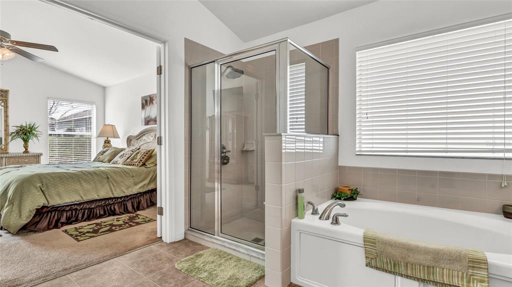 1153 Legatto Loop Dundee, FL 33838 - Photo 24 of 48 a en suite bathroom with a tub shower and window