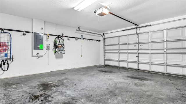 a view of a garage