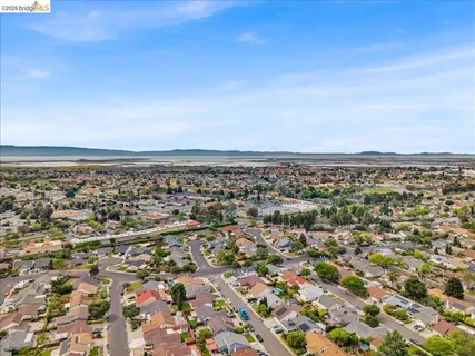an aerial view of a city