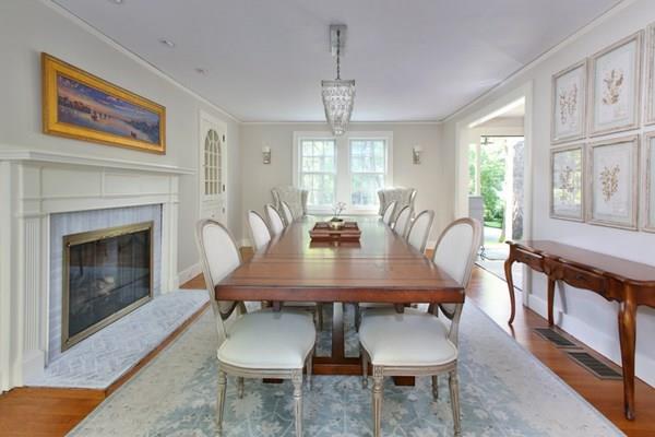 76 Alban Road Newton, MA 02468 - Photo 5 of 19 a view of a dining room with furniture window and wooden floor