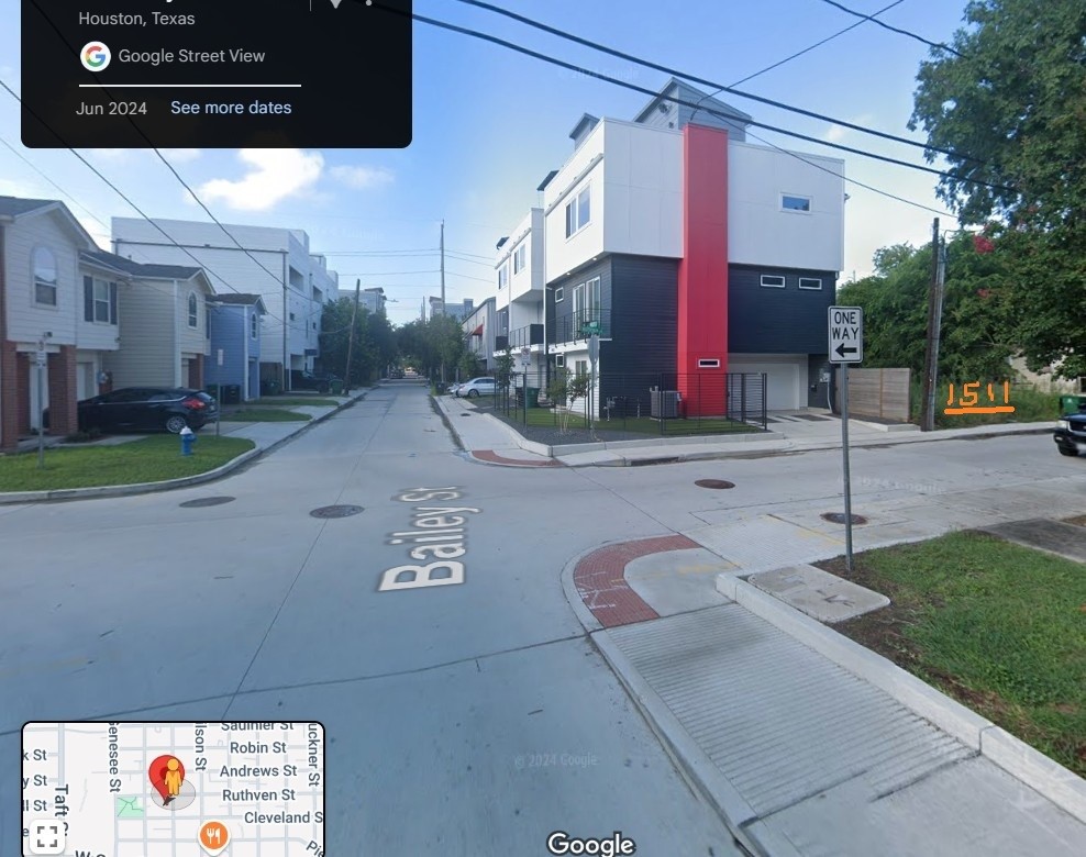 1511 Ruthven Street Houston, TX 77019 - Photo 4 of 5 a view of a city street from a building