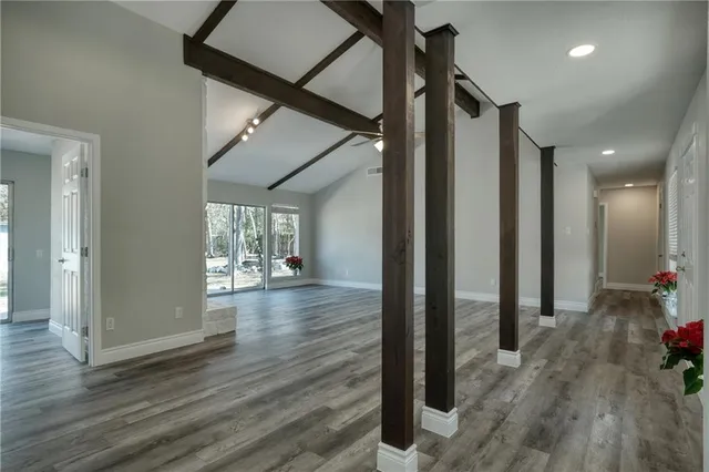wooden floor in an empty room