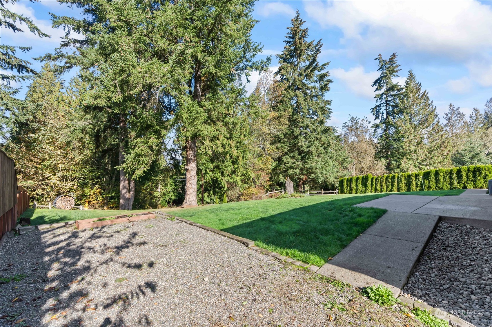 1189 Spiketon Road Buckley, WA 98321 - Photo 28 of 31 a view of a yard with plants and large trees