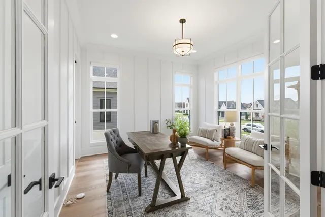 a view of a livingroom with furniture and window